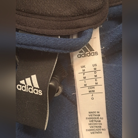 Adidas Men's Colorblock Hooded Sweatshirt  Size M - Picture 4 of 5